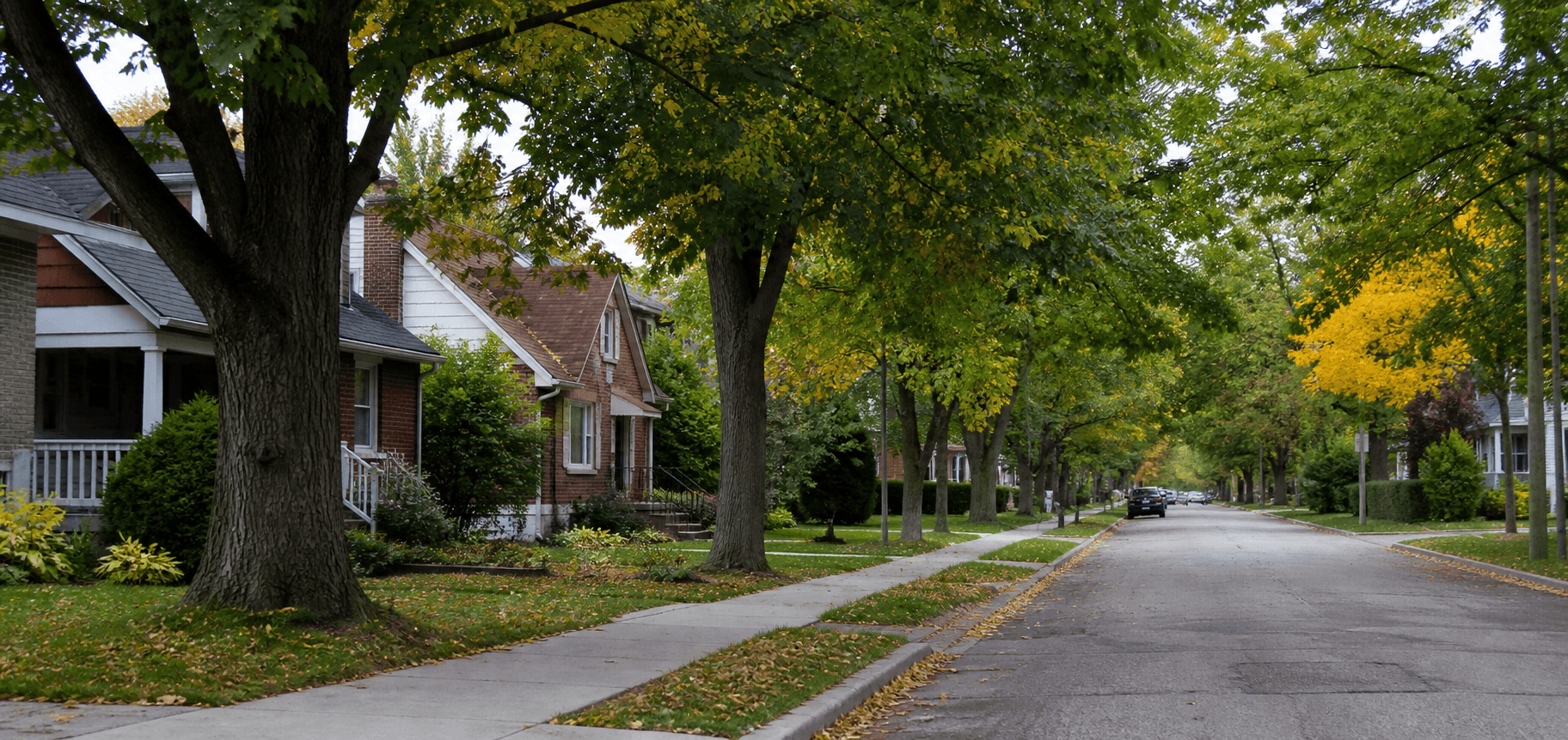 A quiet residential neighbourhood in London, Ontario